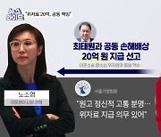 "동거인, 최태원과 공동으로 20억 지급"…노소영 또 이겼다, 왜? [뉴스와이드]