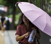 비바람 몰아치는 도심