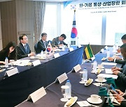 정인교 통상본부장, 가봉 산업부 장관 면담