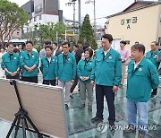 원주시의회, 단계천 수해 현장 방문 점검