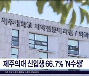 제주의대 신입생 66.7% 'N수생'