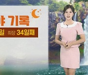 [날씨] 밤낮 없는 무더위, 열대야 신기록…주말 폭염 속 소나기