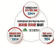 대구시, 모빌리티 정부공모 선정…산업육성에 박차