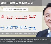 尹지지율 30%···총선 후 4개월째 30％대 횡보 [리얼미터]