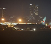 김포행 대한항공 여객기 이륙중 고장…제주공항 운항 중단