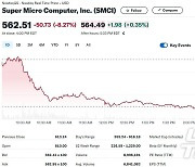 엔비디아 2% 하락하자 슈퍼 마이크로 8% 급락(상보)