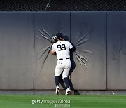 신인 선수 데뷔포 지운 점프 캐치...자비 없는 '청정 홈런왕' 애런 저지