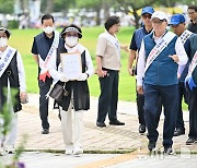 전몰군경유족회, 광주서 정율성 공원 철회 촉구 집회