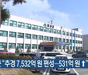 괴산군 “추경 7,532억 원 편성…531억 원↑”