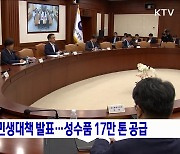 정부, 추석 민생대책 발표···성수품 17만 톤 공급