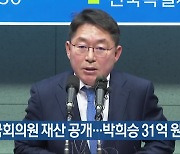 국회의원 재산 공개…박희승 31억 원