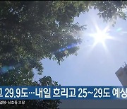 울산 오늘 낮 최고 29.9도…내일 흐리고 25~29도 예상