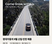 현대차, 9월 신입·인턴 채용…연구개발·디자인·IT 등 6개 분야