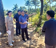 군산 미룡동 고분군 발굴조사 현장 방문한 이경훈 차장