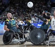 APTOPIX Paris Paralympics Wheelchair Rugby