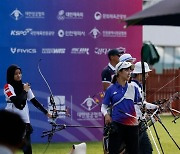 '김우진·임시현 멘토링' 亞 유망주들, 한국의 수준 높은 양궁 인프라 봤다