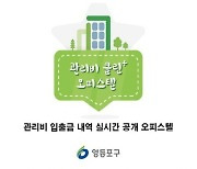 영등포구 “사각지대인 오피스텔 관리비 집행내역 실시간 공개”