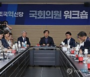 혁신당, 워크숍서 '탄핵국감' 다짐…'의료대란 대타협기구' 제안