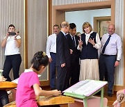 방북 러시아 연해주 교육 대표단 '평양교원대학' 참관