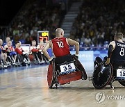 APTOPIX Paris Paralympics Wheelchair Rugby