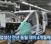 광공업생산 전년 동월 대비 4개월째 상승