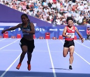 '47세 작은 거인' 전민재, 여자육상 200ｍ 5위[파리 패럴림픽]