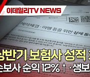 상반기 보험사 성적 희비...손보사 순익 12%↑·생보사 9%↓