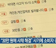 “30만 원에 사채 해결” 사기에 소비자 경보