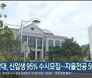 울산대, 신입생 95% 수시모집…자율전공 50명 선발