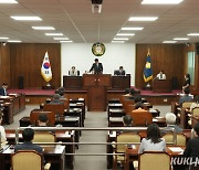 동해시의회 임시회 개회…추가경정예산안 등 8건 안건 심의