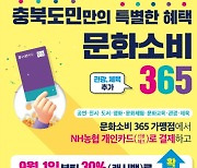 '관광 체육 분야까지' 충북도, 문화소비365 확대 개편