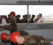 북한 김정은, 함주군 지방공업공장 건설현장 현지지도