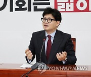 콜린 크룩스 주한 영국대사와 환담하는 한동훈 대표