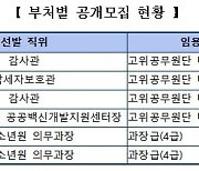 공공백신개발지원센터장 등 6개 개방형 직위 채용