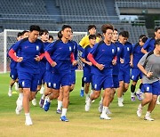 월드컵 예선 대비하는 축구대표팀