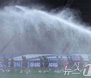 훈련하는 팔레스타인 축구대표팀