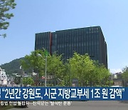 허영 “2년간 강원도, 시군 지방교부세 1조 원 감액”