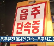 울산 여름철 음주운전 864건 단속…음주사고 감소