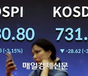 [포토] 코스피 코스닥 3% 이상 하락