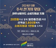 ‘여주사랑카드’ 추석 맞아 20만원 결제 시 1만원 캐시백 지원