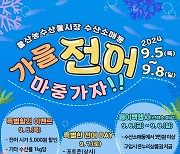 울산농수산물시장서 5∼8일 '가을 전어 마중가자 축제'