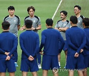 축구 대표팀, 공식 훈련