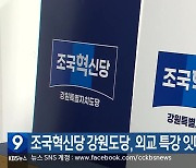 조국혁신당 강원도당, 외교 특강 잇따라 개최