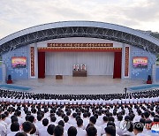 북한, 정권수립 76주년 맞아 대학생 웅변모임