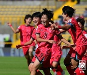 '조별리그 탈락' 벼랑 끝 섰던 박윤정호, '우승 후보' 독일 1-0 격파...10년 만에 극적 16강 진출