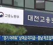 “경기 어려워” 상여금 미지급…충남 제조업체 적발