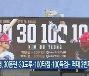 김도영, 30홈런·30도루·100타점·100득점…역대 3번째