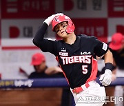 'KBO 역대 3번째' 김도영, 또 대기록 썼다…3할-30홈런-30도루-100타점-100득점