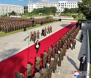 김정은, 오진우명칭 포병종합군관학교 시찰