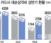 빚폭탄 커진다…카드사 상반기 떼인 돈 2조 훌쩍